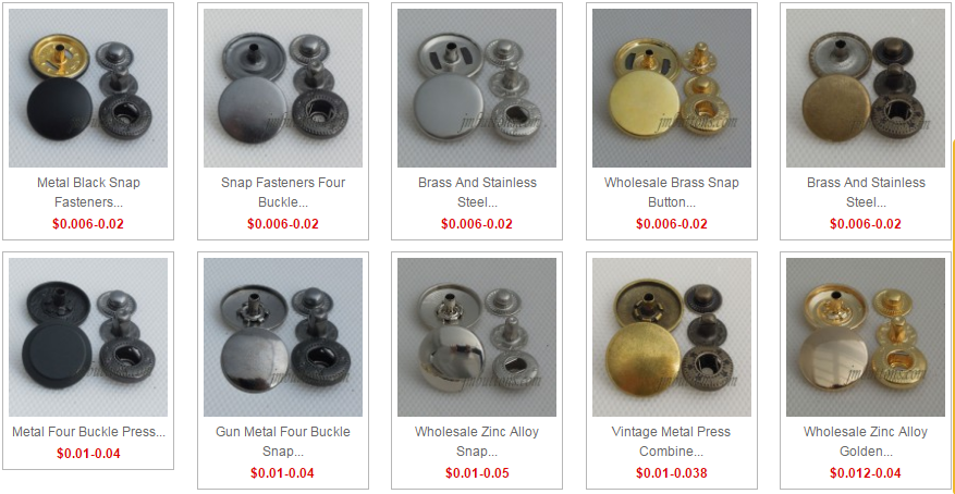 Custom Metal Tack Buttons for Jeans