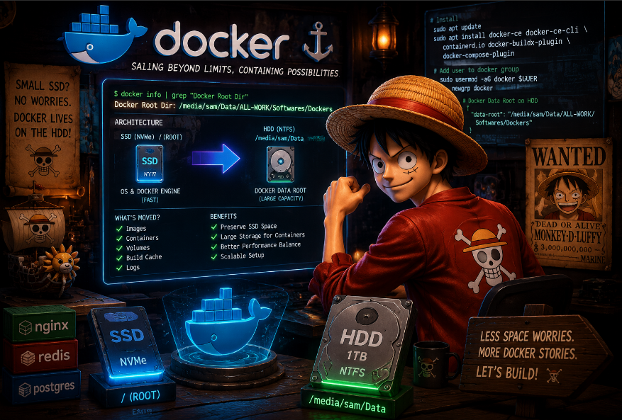 Installing Docker on Linux Mint With Docker Data Stored on a Separate HDD