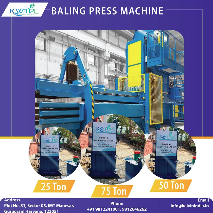 Why baling machine is an important part of the Industry by Kelvin WaterTechnologies Pvt. Ltd