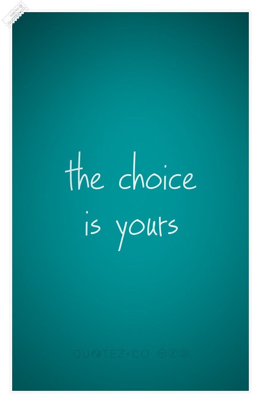 Choice is yours. Sometimes it's better to wake up early… | by Bk