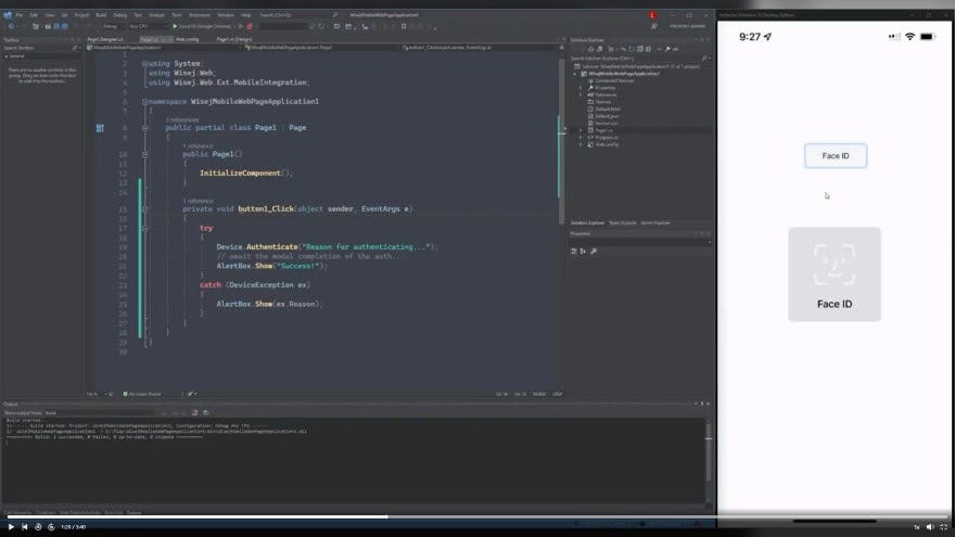 Using FaceID in C# without Xamarin or Maui - Levie Rufenacht - Medium