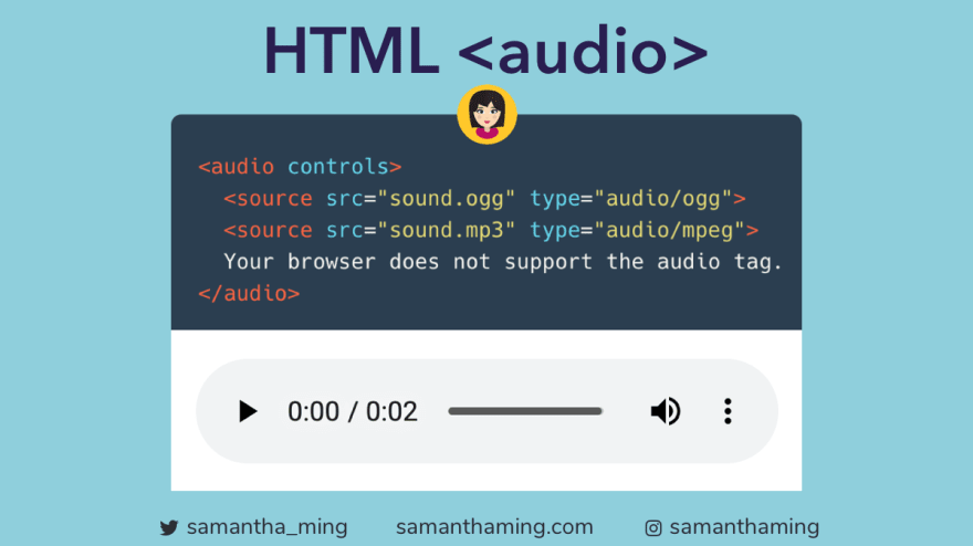 html audio tag safari