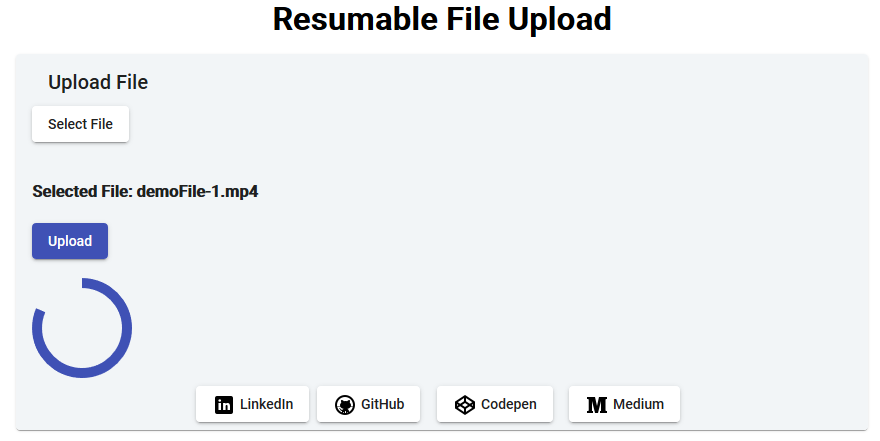 Angular File Upload with Progress Bar with Resumable Functionality | by  Hiten Sharma | Medium