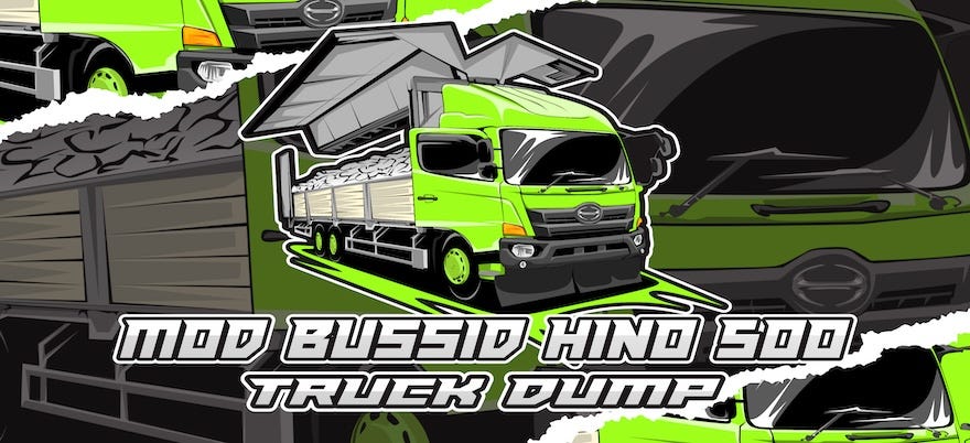 Download Mod BUSSID Truck Hino 500 Muatan Berat v1.3 Terbaru