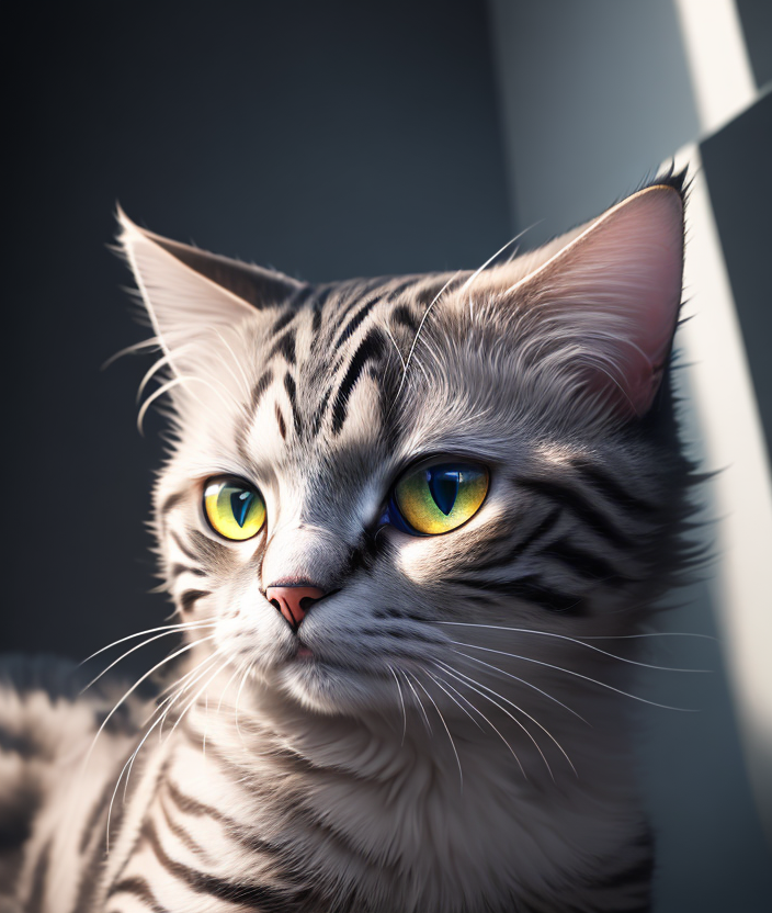 Cat Realistic Images Using DreamShaper from HuggingFace