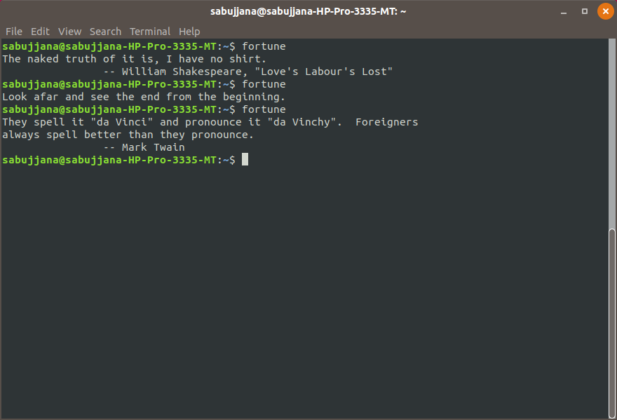 Learn this Linux Command for Random Quotes, Inspirations and Comedy in