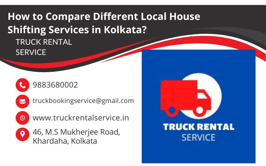 How to Compare Different Local House Shifting Services in Kolkata?