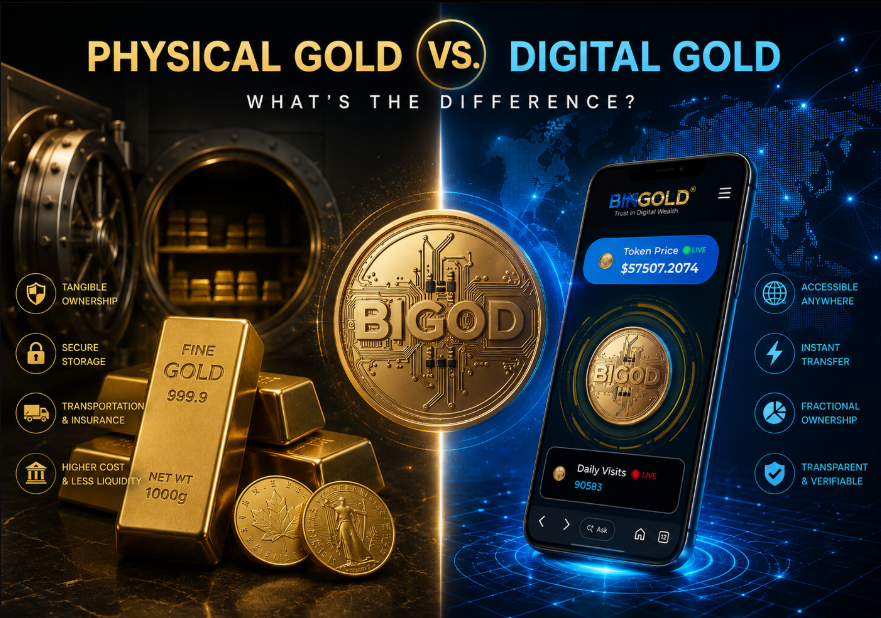 Physical Gold vs. Digital Gold: What’s the Difference?