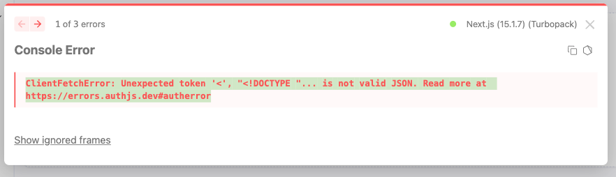 Debugging the NEXT.JS Errors: AUTH JS: | by Beecodeguy | Medium