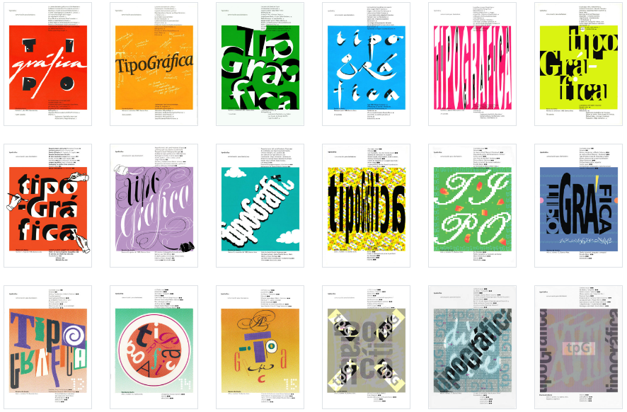 Revista tipoGráfica. Página de portadas. Captura de pantalla. Tomado de https://www.revistatipografica.com/category/revista/