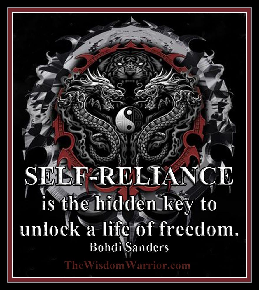 The Freedom of Self-Reliance. In a world where we are constantly