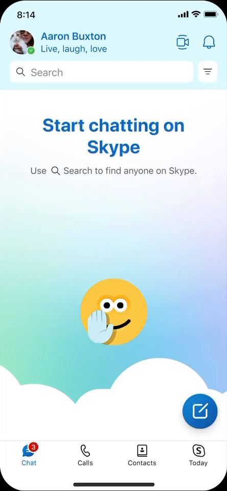 waiting emoticon skype