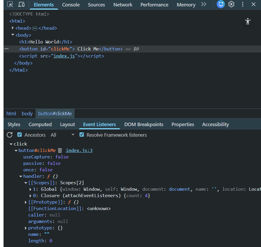 Why a Button Works Without onclick in HTML — What addEventListener ...