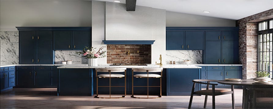 Forever Classic: Blue Kitchen Cabinets