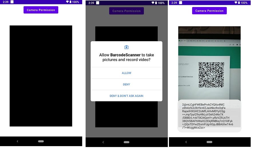 Jetpack compose Barcode/QR code scanner by Codeplayon Medium