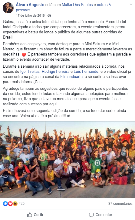 Corrida Naruto Aracaju e a Vila Oculta de um viral, by Álvaro Augusto