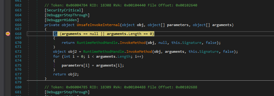 UnsafeInvokeInternal function