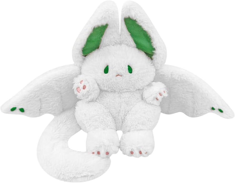 PEACH CAT Bat Bunny Plush Pillow Review — Kawaii White 12 Stuffed Animal