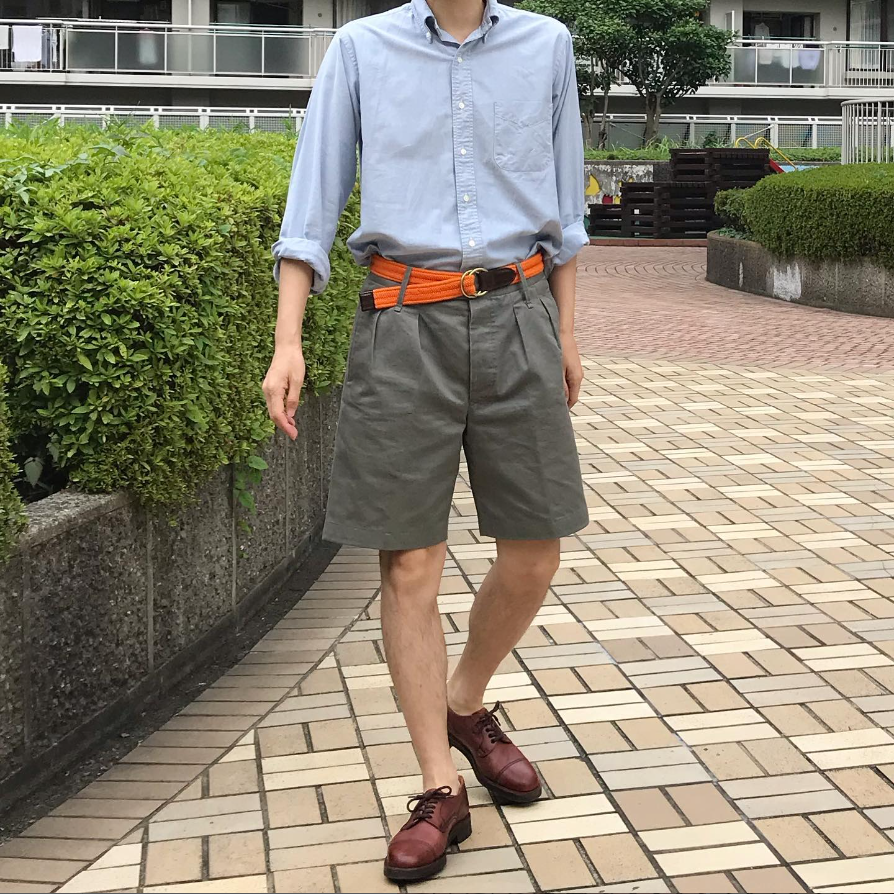 The coordination method for wearing shorts and a long-sleeve shirt | by  Rintaro Takenaka - Japanese culture circulator | Medium