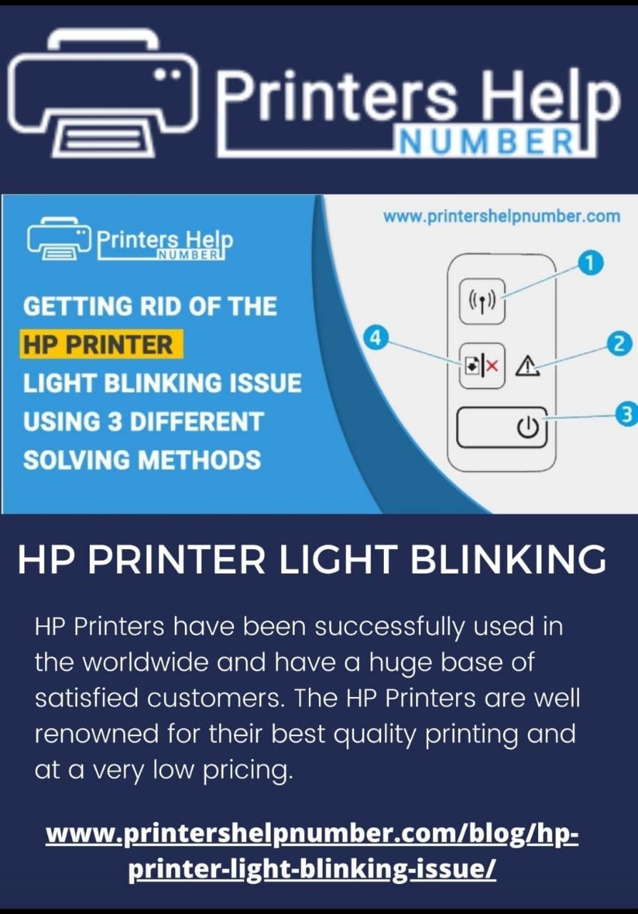 hp printer light blinking Js Medium