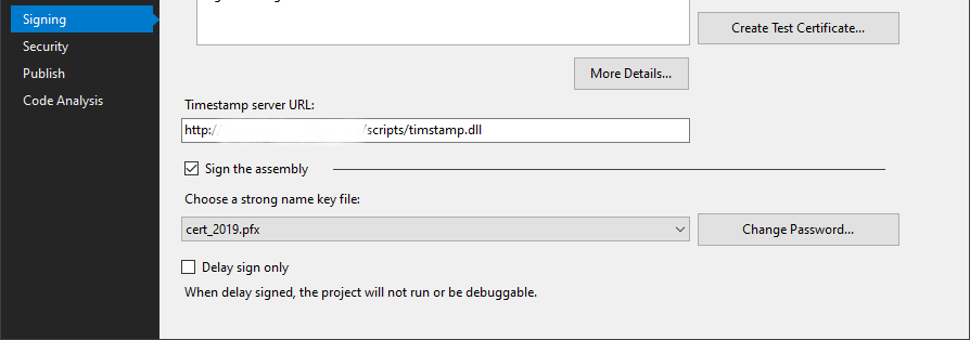 Sign the assembly with Visual Studio without going crazy | by Stefano  Zambonin | Medium