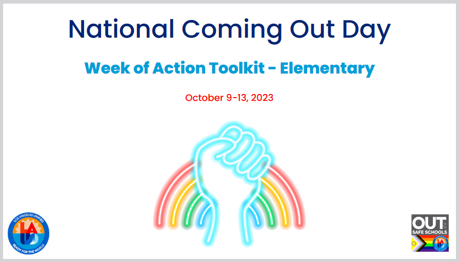 OptOut of LAUSD’s National Coming Out Day Curriculum Oleada