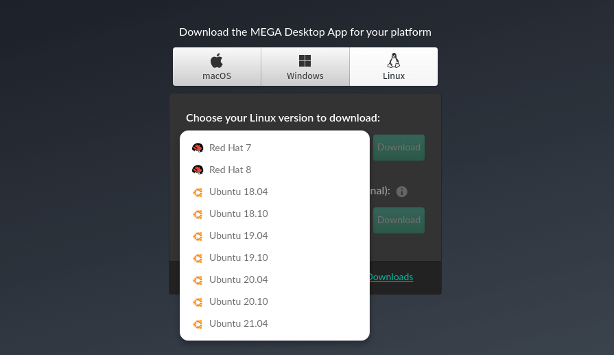 How to install mega cloud drive on ubuntu free 20gb storage by