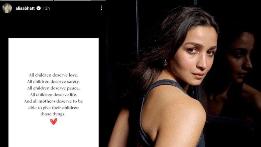 Alia Bhatt Breaks Silence Calls for Ceasefire with “All Eyes on Rafah
