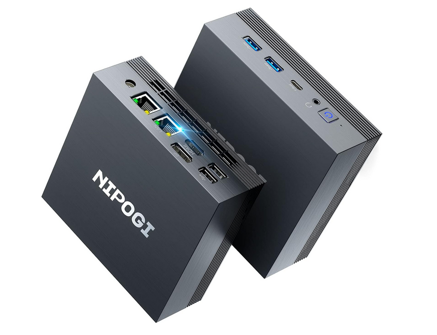 NiPoGi Mini PC: Potenza AMD Ryzen 5, 16GB RAM, 512GB SSD e 4K UHD