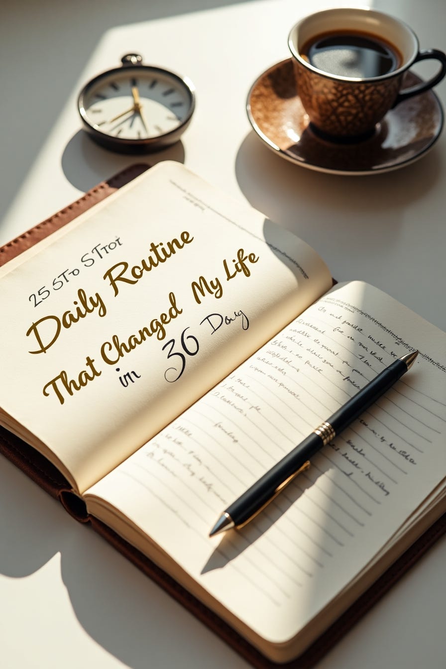 π The Daily Routine That Changed My Life in 30 Days | by Muhammad Asif ...