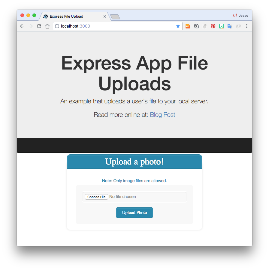 How To Make A Basic HTML Form Upload Files To Your Server Using Multer In A  Node.js/Express App | by Jesse Lewis | Medium