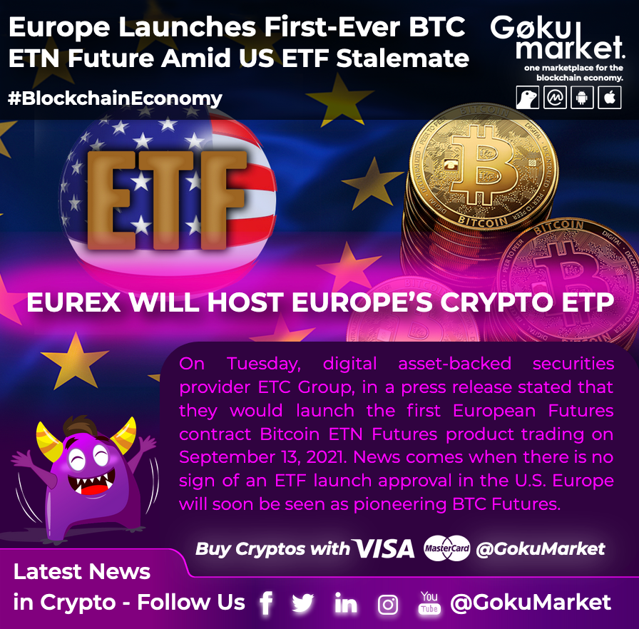Europe to Launch its First-Ever #BTC ETN Future Amid US ETF Stalemate