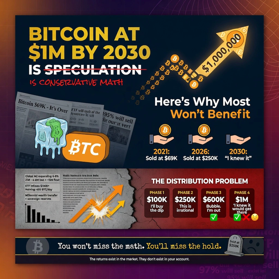 Bitcoin at $1M by 2030 Is Conservative Math | Here’s Why Most Won’t Benefit