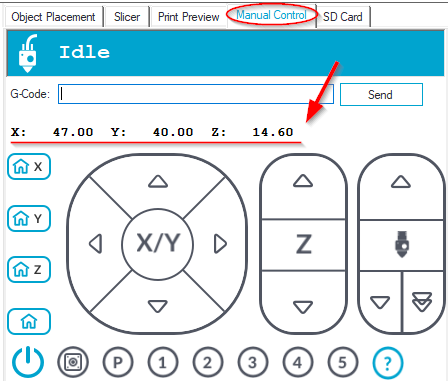 setting print speed and fan manually in repetrel Gcode 