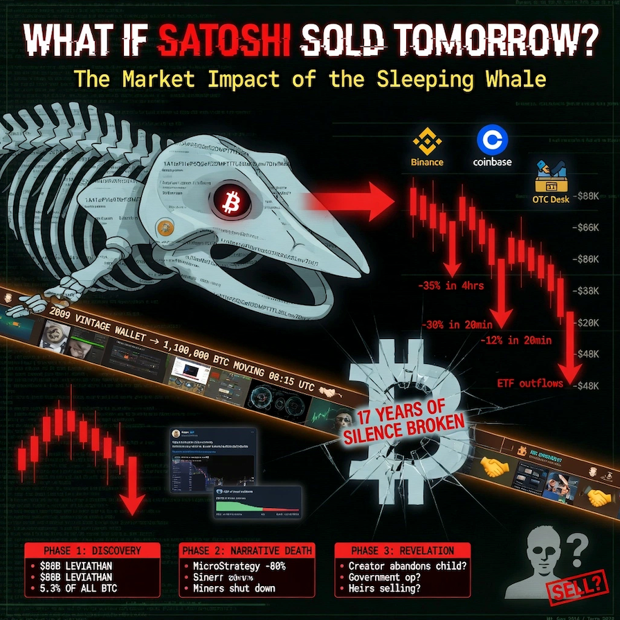 What If Satoshi Sold Tomorrow? The Market Impact of the Sleeping Whale
