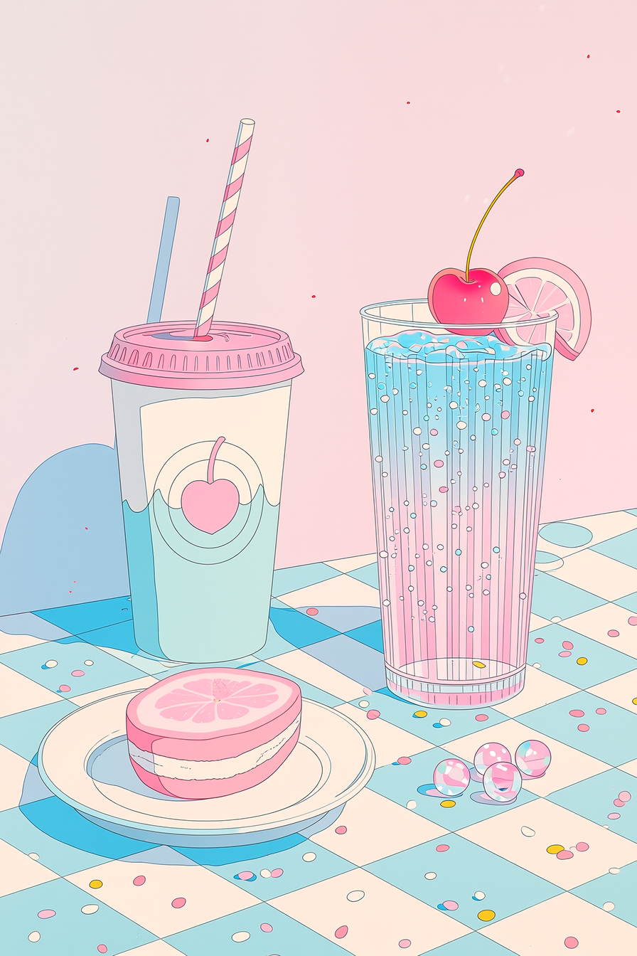 a still life image using profile code: vnhyso7 in Niji 7 — created by the author in Midjourney Niji 7