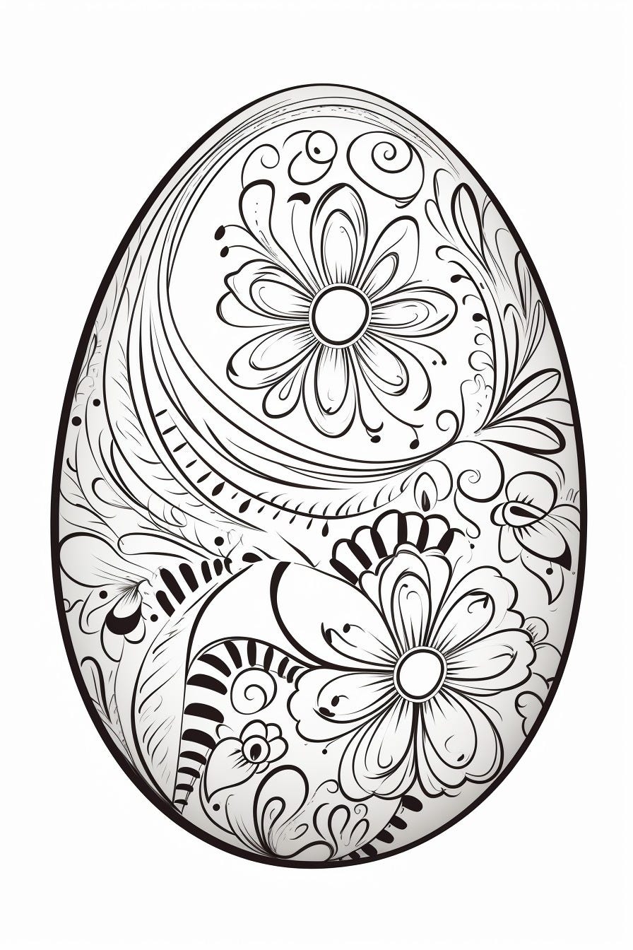 Ostereier Ausmalbild Coloring Page For Kids And Adults - Storiespub ...