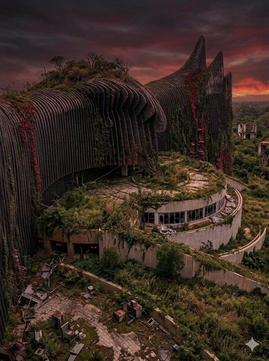 Image of the ruin of New Capital City of Indonesia— Nusantara created using Gemini AI