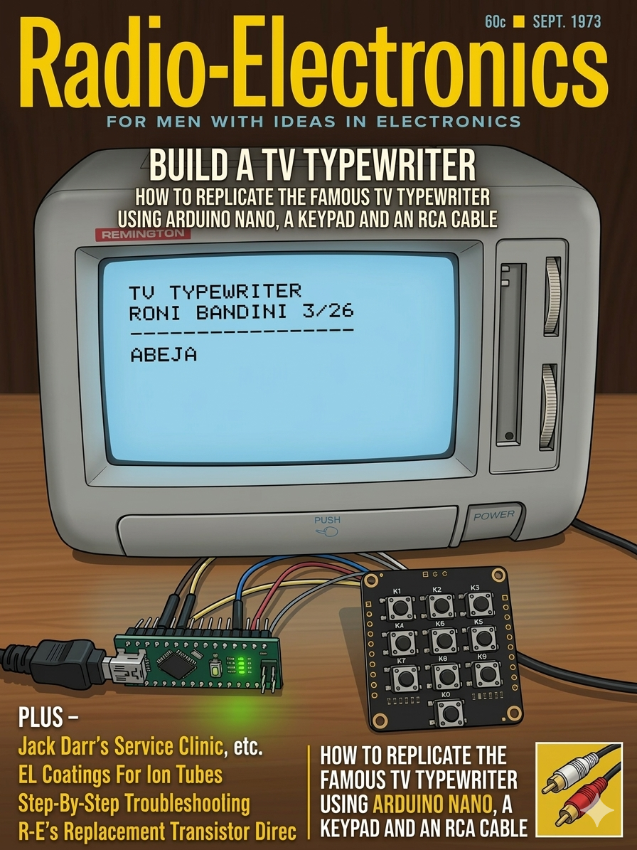 Historia del TV Typewriter (y cómo fabricarlo con Arduino)