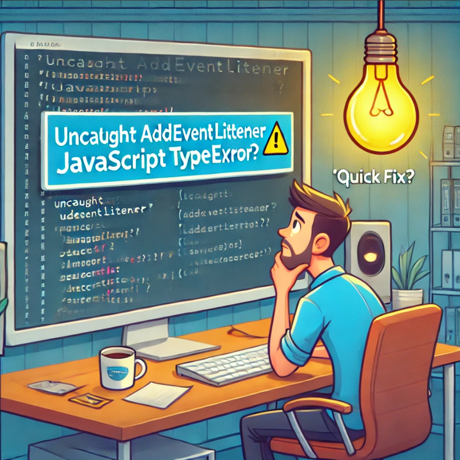 Stuck with “Uncaught addEventListener JavaScript TypeError”? Here’s the ...