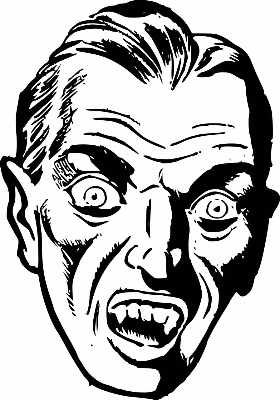 Scary face - Openclipart