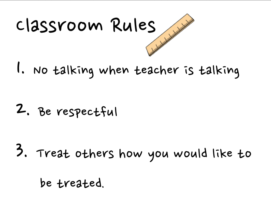 What is one nonnegotiable rule that all kids must follow in your class