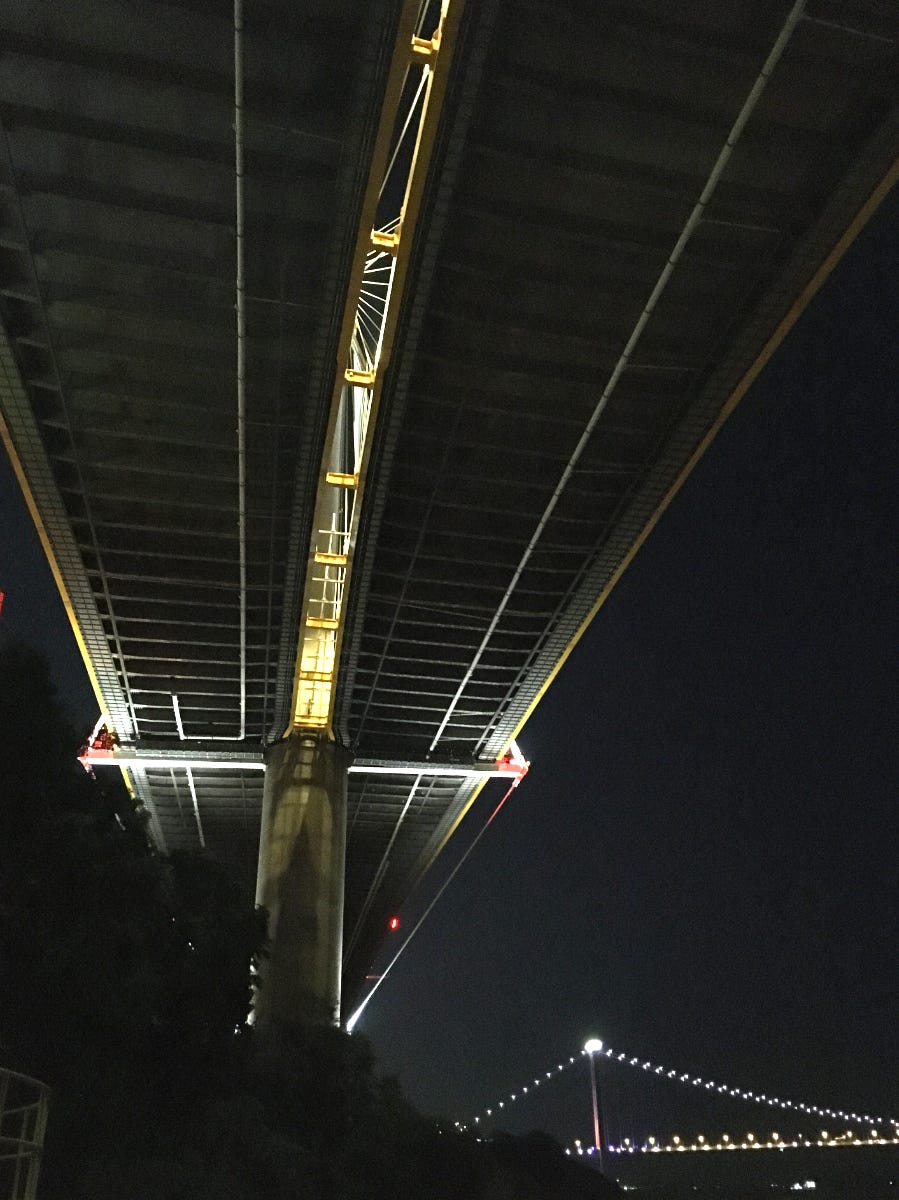 Ting Kau Bridge above & Tsing Ma Bridge afar, Hong Kong_Photo by Oiseau Distrait