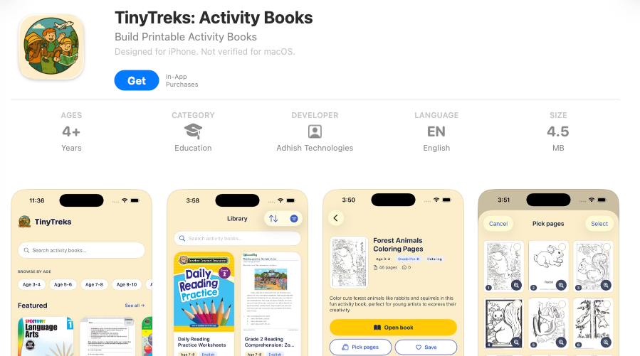 We just put TinyTreks on the App Store