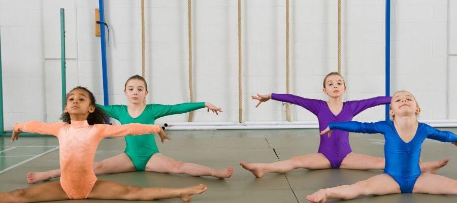 Gymnastics Leotards for Girls Sparkly One-Piece Girls' Activewear Dresses  Sleeveless Kids Athletic Apperal