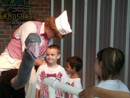 Matt Jackson, as The Crazy Hot Dog Vendor.The Reading Fightin