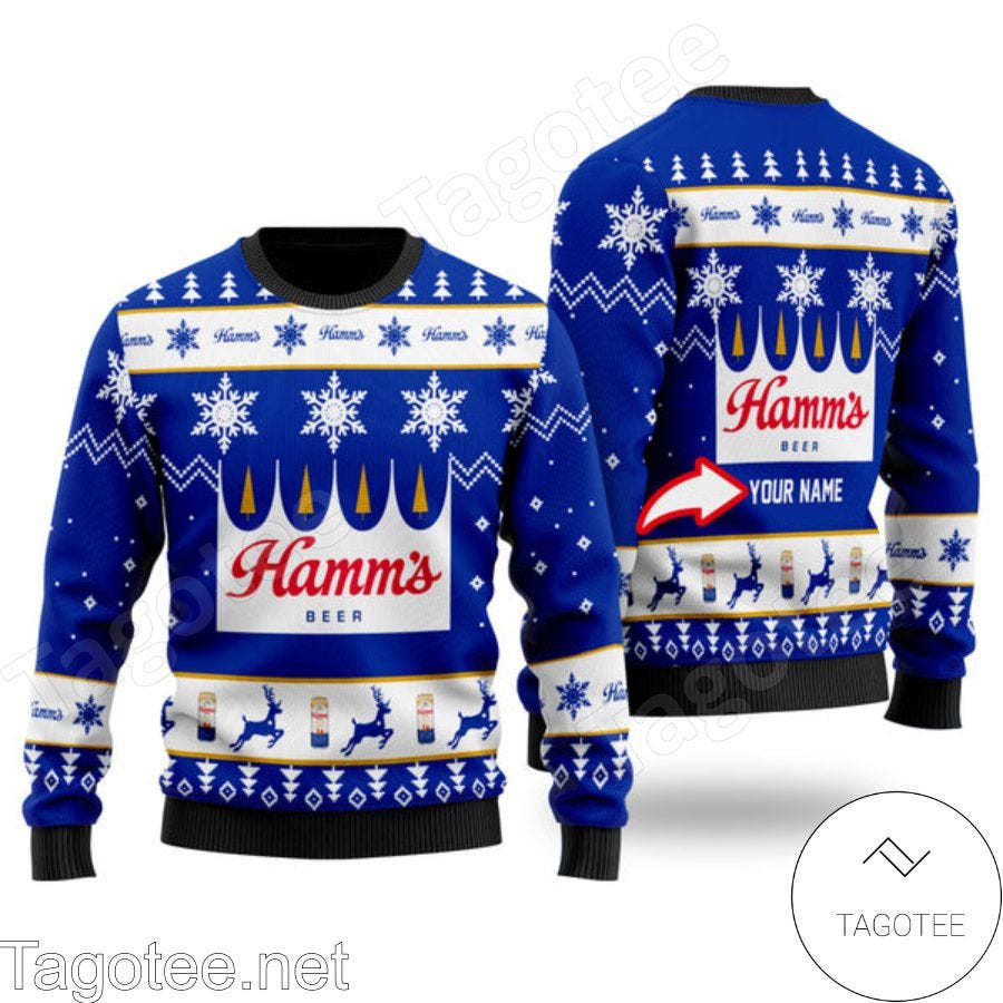Unleash Your Inner Beer Lover This Christmas with the Personalized Hamm’s Ugly Christmas Sweater!
