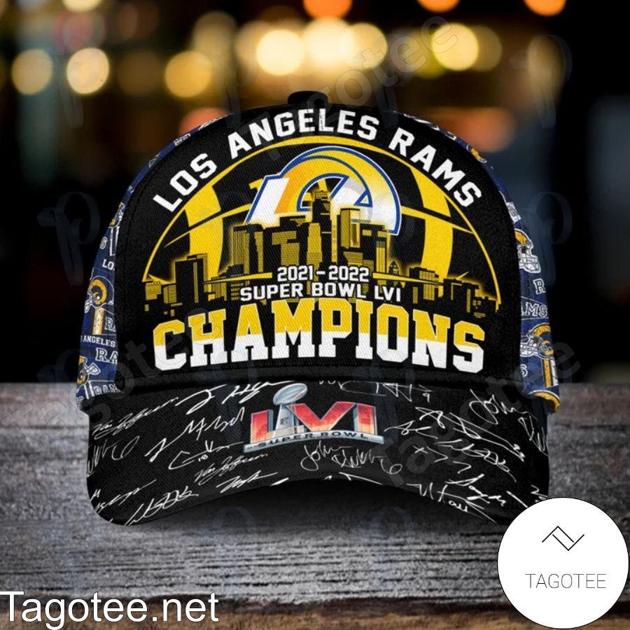 Show Your Rams Pride with the Super Bowl LVI Champions Signatures Cap ...