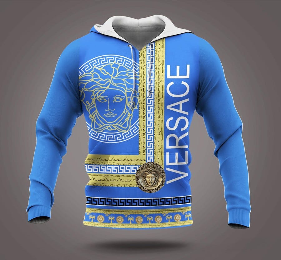 Premium Versace Blue Hoodie For Men — Dn8281014 | by Cootie Shop | Sep ...