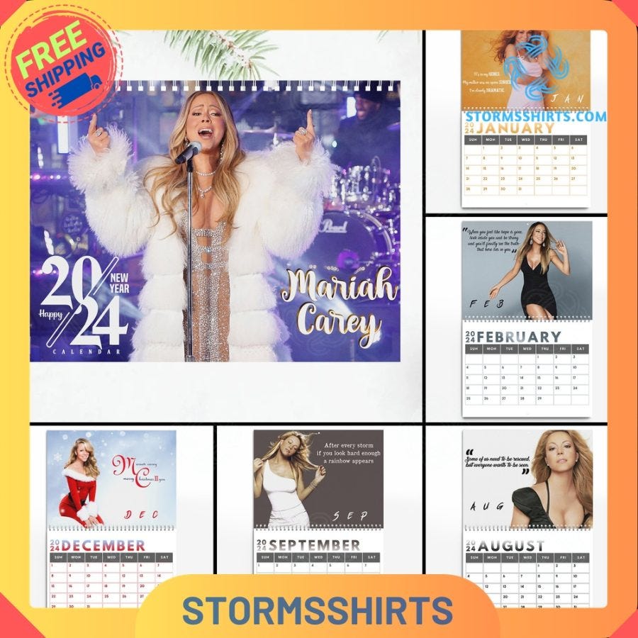 Mariah Carey 2024 Wall Hanging Calendar by Seninacsepih Jan, 2024